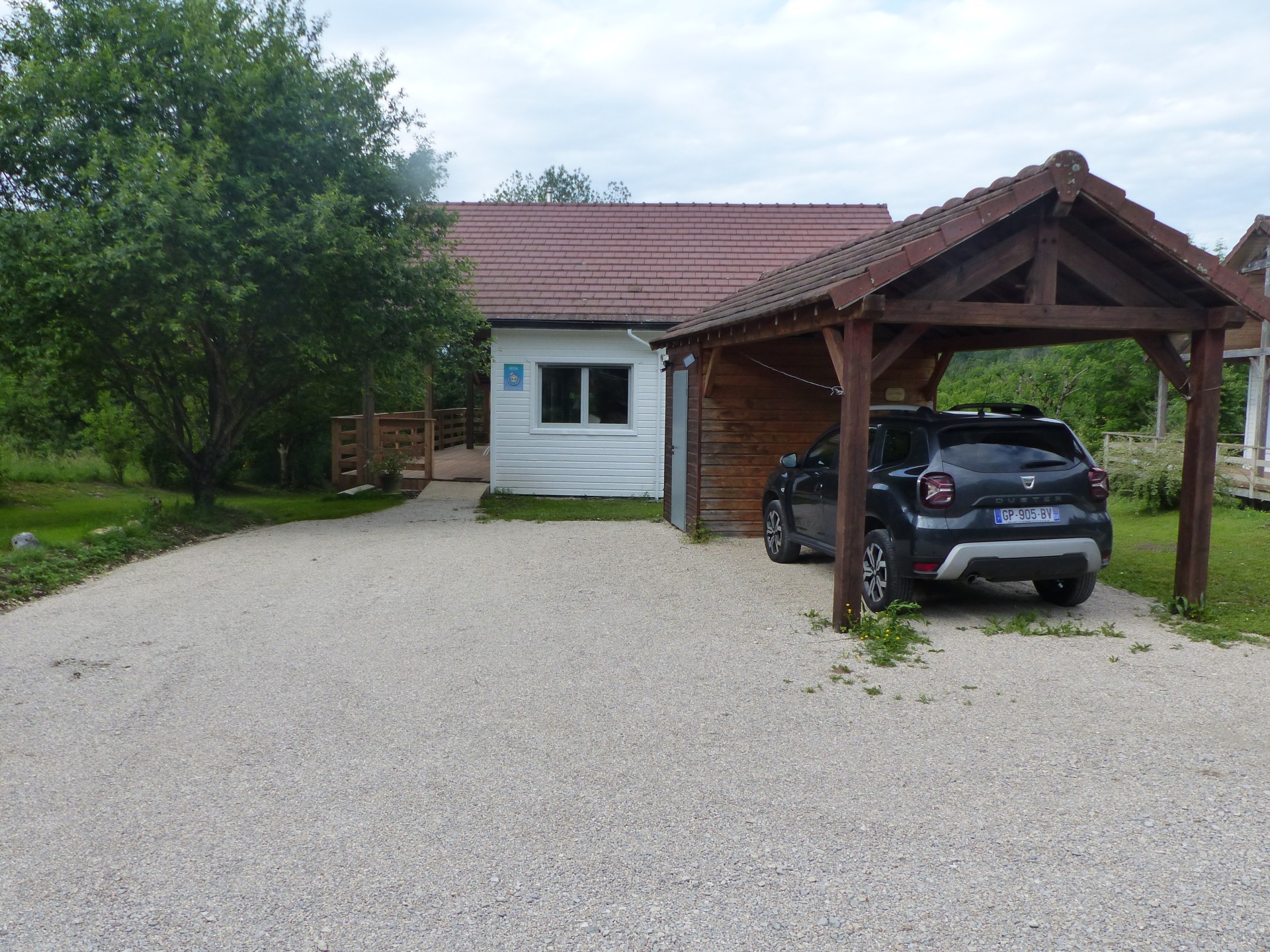 Vue en arrivant au chalet